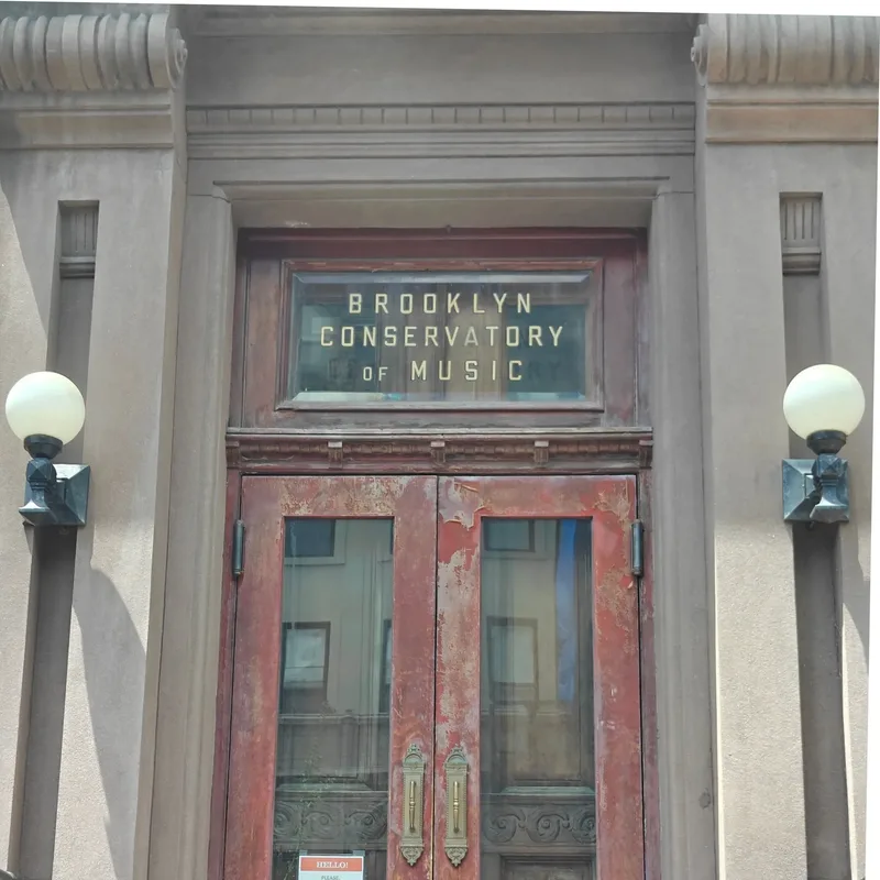Brooklyn Conservatory of Music storefront sign