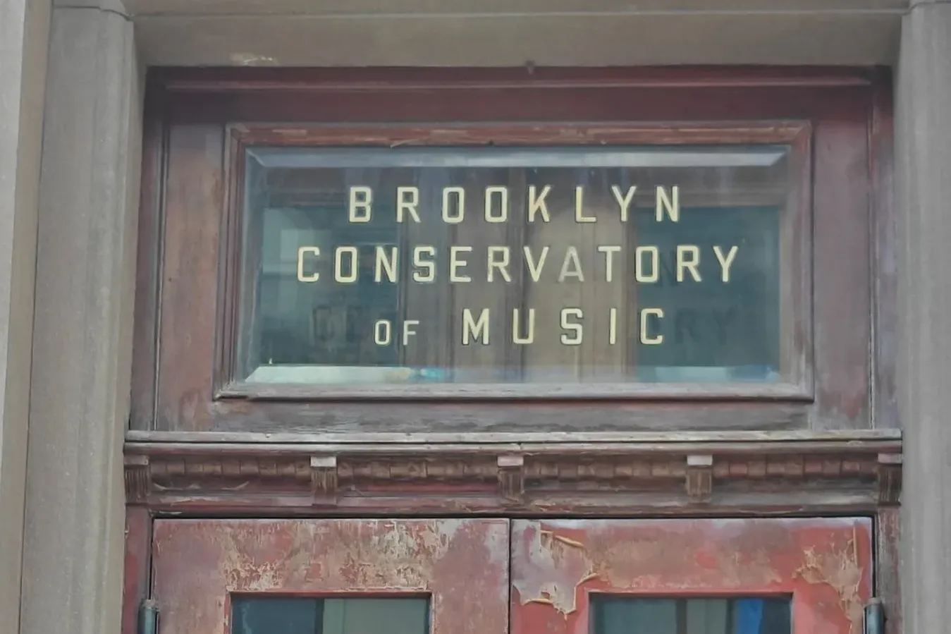 Brooklyn Conservatory of Music storefront sign