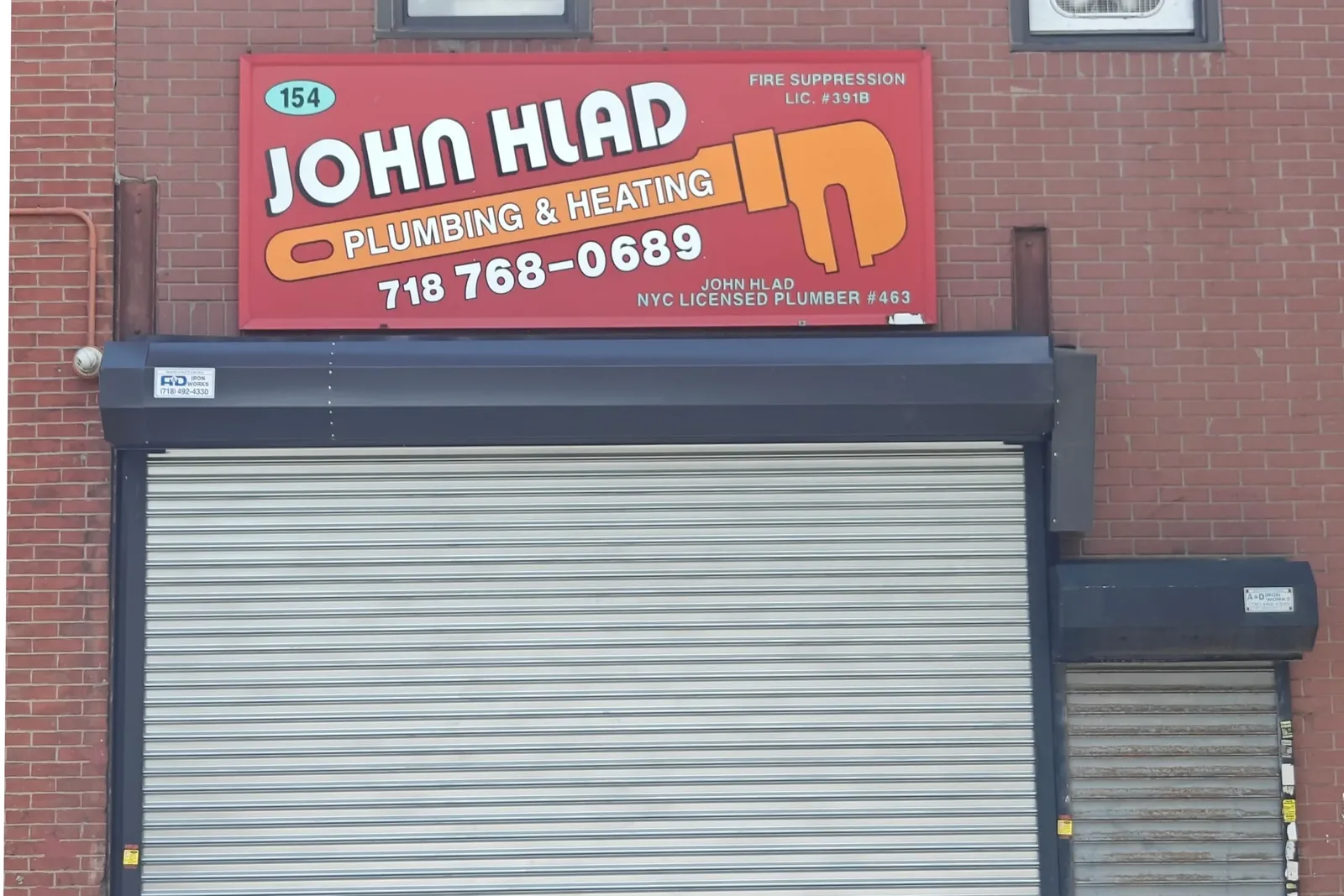 John Hlad Plumbing & Heating storefront